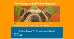Desktop Screenshot of petwhimsyportraits.com