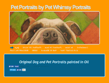 Tablet Screenshot of petwhimsyportraits.com